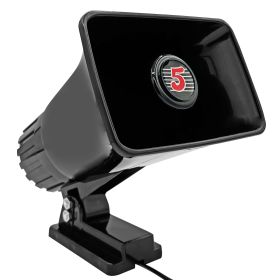5 CORE Indoor Outdoor PA Horn Speaker 6 x 4 Inch Loud Portable PA Speakers 8 Ohms 50 Watts Max Horn Siren Adjustable Mounting Bracket & Hardware