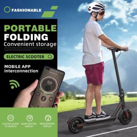 WHOSU J03 PRO Electric Scooter 8.5Tires Up to 17/22 Miles Range 350W Motor  19 MPH Portable Folding Commuting Electric Scooter Adults with Double