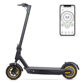 WHOSU 500W Electric Scooter for Adults & Teens - 22 MPH, 25 Mile Range, 10" Solid Tires, Foldable E-Scooter w/Cruise Control, Dual Brakes & APP