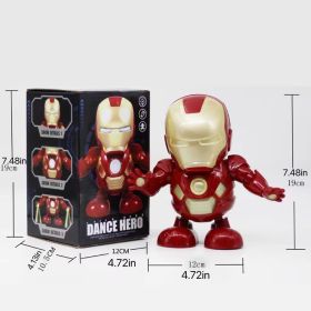 Hot Selling Dancing Movie Character ; Electric; Singing; Swinging; Music; Lighting; Electric Robot; Birthday Gift; Children's Holiday Gift (Style: dancing iron man)