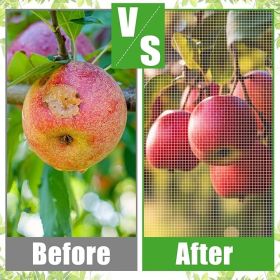 large fruit tree mesh bag garden plant protection with zipper and drawstring blueberry shrub mesh cover plant protection mesh bag Cicada insect p (size: 1.8*2.2)