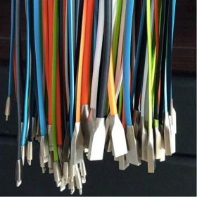 Steel Cable Connectors And Super Strong Charging Cable For Your Smart Gadgets (Type: Samsung - MicroUsb, Color: Blue)